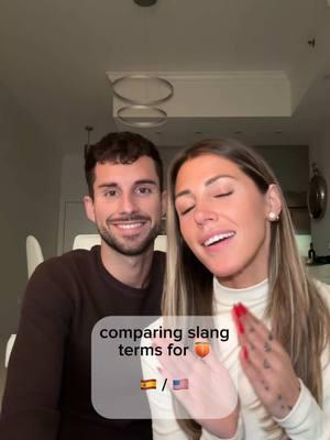 there are like 100000 slang terms for 🍑🤣 #lyneaandjorge #bilingualcouple #fyp #trending #slang #learnspanish #learnenglish #languagelearning #couple #languagelearning 