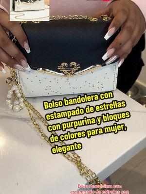 #Ellocofrank #TikTokShop #Bolso #bandolera #conestampado #deestrellas  #purpurina #bloquesdecolores  #mujer #elegante #bolsodehombro #concorrea #decadena #moda  #niña #perlasdeimitación #Charm #bestoresz 