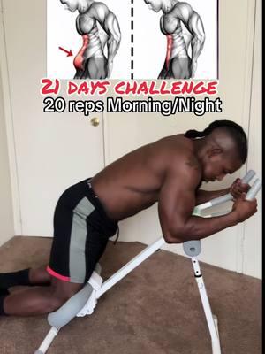 21 day core challenge 🔥💪🏾‼️🙌🏾 #coreworkout #abworkout #abs #core #abdominalmachine #ab #21daychallenge #tiktokshopnewyearsale #athomeworkout #athomeworkouts 