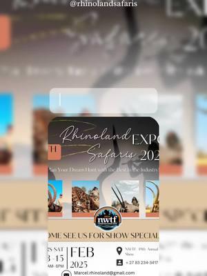 📍 Come See Me at the NWTF Convention in Nashville!  📅 When: February 13-15, 2025 ⏰ Time: 9 AM - 6 PM daily 📍 Where: Booth #411, Gaylord Opryland Resort & Convention Center, Nashville, TN I’ll be at Booth 411 representing Rhinoland Safaris, ready to talk all things South African hunting and adventure! Whether you’re a seasoned traveler or dreaming of your first safari, stop by to learn about our premier hunting experiences in the breathtaking Limpopo region. ✨ Why Visit?  • Discover customizable hunting packages for plains game and big game.  • Ask me about my personal experiences with Rhinoland Safaris – lifelong memories await!  • Plan your next adventure with Michael and Marcel, who create unforgettable safaris tailored just for you.  • Learn about our 2026 group trips with Women of the Wild! 🌍 Experience South Africa with expert guides, luxury accommodations, and an unmatched connection to the wild. Don’t miss this chance to chat, ask questions, and plan your next big adventure! #NWTF2025 #Rhinoland #SouthAfricaHunting #HuntingAdventures #WomenInTheWild #ExploreLimpopo #HuntingDreams #BigGameHunting #PlainsGameHunting #SafariLife #AdventureAwaits