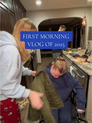 2025 off to a great start! morning vlog with Lilley! #morningvlog #morningroutine #sisters #caregiver #beforeschool #caregiving #wheelchair #cerebralpalsyawareness #cerebralpalsy #2025vlog #CapCut 