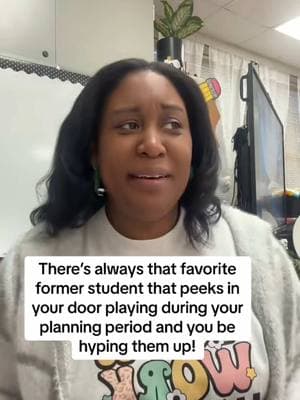 That one student who always swings by during your planning time and you can't help but hype them up.  🏆#TheirBiggestFan #TeacherLife #TeacherMoments #BuildingRelationships #MakingConnections #StudentLove #HypeSquad #EveryMomentMatters #WhyITeach #PlanningTimePopIns #onthisday 