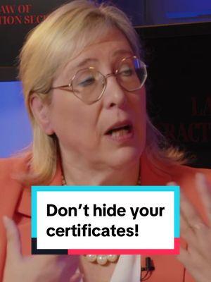 Don’t hide your certificates W/ @Marie Diamond 💎 #acknowledgement #certificate #success 