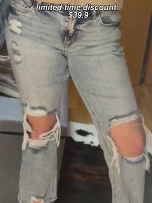 LOVE the fit of these jeans!!#OOTDGoals #BoutiqueFinds #DenimDreams #MainCharacterEnergy #DistressedAndBlessed #AcidWashAesthetic #JeansThatSlay #ShoppingWins #FashionGlowUp #StyleGoals #FlirtyAndThriving #ViralVibes #TikTokFashion   