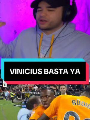 VINICIUS JR ESTO YA CANSA 🇧🇷❌🟥  #viniciusjunior #realmadrid #valencia #dimitrievski #expulsion #tarjetaroja #sanmames #vinijr #polemica #españa 