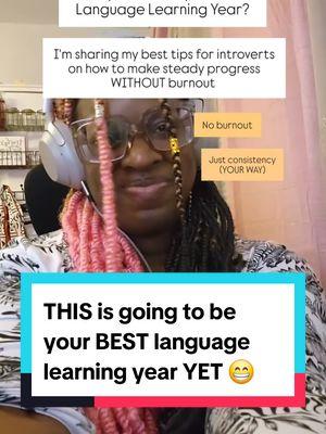 2025: here we go! ⭐  Ready to make STEADY progress in your language studies without burning out (again)? I'm speaking at the New Year New Language Summit once again, and this time I'm sharing how introverts can make study, consistent progress without burning ourselves out! It's not about hustling, or pushing herself to do more this year.  You don't need to do more, you just need to do better!  And by better, I mean be more strategic with your time and energy so that you can see the progress you want to see this year 😁  🎟️ Grab your ticket for free in my profile, or comment "NYNL" and I'll send you the details!  Plus I've got some extra goodies for attendees only, to help make it easier and faster for you to do all the things you want to do this year, regardless of the language you are focused on~ #NYNL #Introvert #IntrovertLanguageLearner #Languages #MultipleLanguages #Polyglot #LanguageGoals