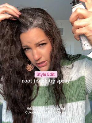 The style edit root touch up spray, is my go to for grey hair coverage. #hair #greyhair #greyhairdontcare #greyhairtransition #styleedit #roottouchup #ttslevelup #ttsdelightnow #mademyyear #newyearnewaura #newyearnewme #selfcareroutine 