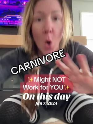 #onthisday  I will even go a step further to say what worked for me a year ago may not work for me today and I’m making adjustments on CARNIVORE constantly! . Listen to your body and enjoy the journey 🥩  . #worldcarnivoremonth #carnivorewomen #carnivorediet #carnivorecommunity 