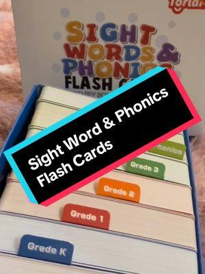 Total Sight Words & Phinics flash cards are perfect for teachers or learning at home. #sightwords #phonics #phonicsforkids #homeschool #homeschooling #homeschoolmom #homeschoolersoftiktok #homeschoolers 