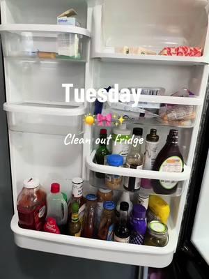 Tuesday fridge clean!!! #cleaningbusinessowner #cleaningmotivation #cleaningbusiness #housecleaner #cleaningtiktok #cleanhomehappyhome✅ #sunshineandspotlessblessings #cleaningfyp #foryoupage #businessownerlife #fridgeorganization #fridgecleaning #fridgecleaningday #fridgecleanout #cleaningmakesmehappy 