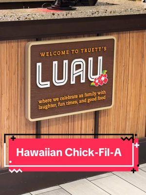 Hawaiian Chick-Fil-A for breakfast 🤩🤍 #chickfila #hawaiianchickfila #georgia #fayettevillega #chickfilahacks #truettsluau 