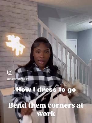 How i dress to go bend them corners at work 🫶🏾✨ Yaw already know the vibes 😊 Very much classy, professional, very cute,  very i dont care what job i have as long as i can get dolled up🤎 #howidressforwork #cute #wirklife #tiktok #videos #viralvideo #viralposts #content 