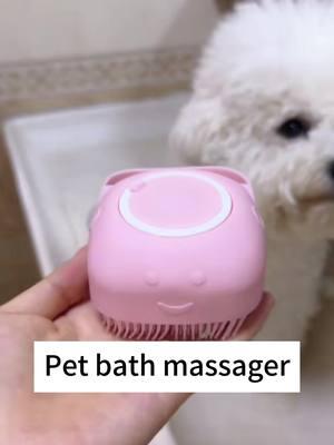 Make bath time relaxing for your fur friend with this soft silicone 2-in-1 massage brush.    #PetsOfTikTok #petessentials . #petgrooming #dogsoftiktok . #massagebrush    #petbath .  #petroutine  #creatorsearchinsights 