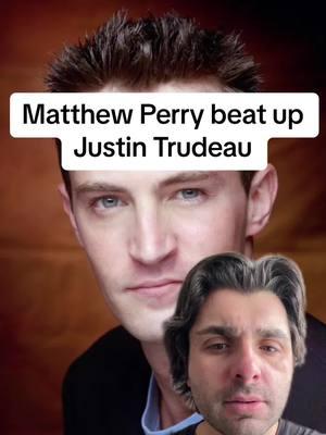 Matthew Perry beat up Justin Trudeau. #matthewperry #justintrudeau🇨🇦 #charlesperalo #chandlerbing #celebrities 