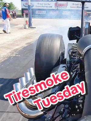 Run Prep for Top Dragster Qualifying Session One at the 2024 NHRA LODRS Event at Summit Motorsports Park 🏎️🗯️ Tiresmoke Tuesday #nhra #dragster #tiresmoke fast cars @GoPro 