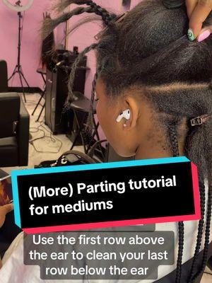 Parting is more than half the battle! #braidersontiktok #knotlessbraidstutorial #baltimorebraids #baltimorebraider #baltimoreknotless 