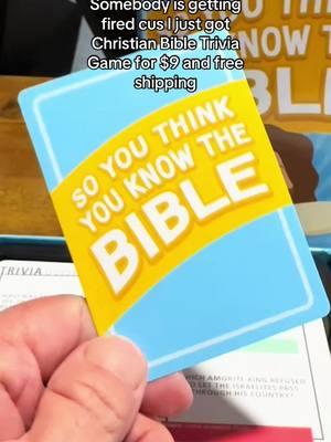 Perfect for game nights, study groups, or solo play, “So You Think You Know the Bible” #bibletriviagame #bibletrivia #bible #biblegame #biblegameforkids #trivia #triviagame 