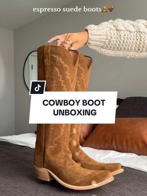 what dreams are made of 💌 cowboy boot unboxing #cowboyboots #cowgirlboots #cowboybootunboxing #suedeboots 