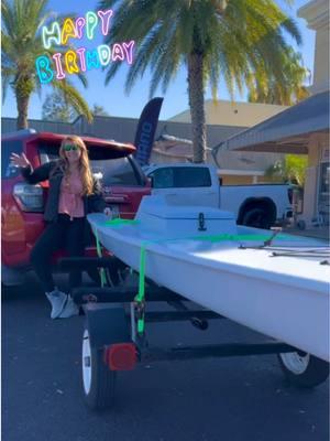 The Best Gift a Lady Angler could Receive 🎁 #newboat #birthdaygirl #florida #bestgiftever