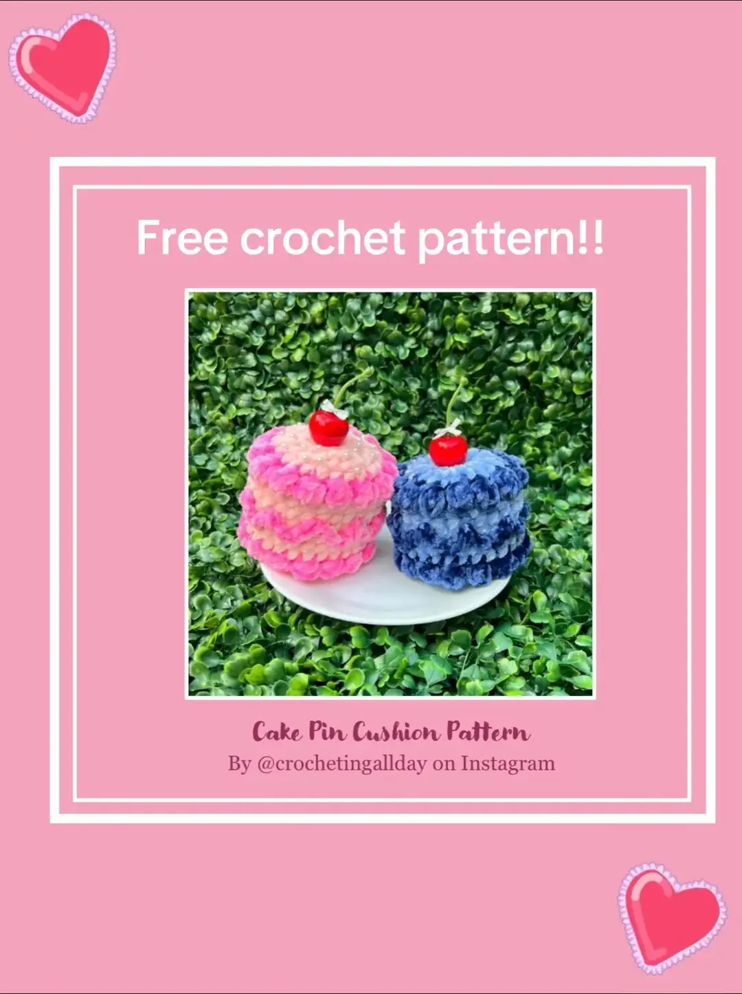 I hope everyone loves this pattern as much as I do! It’s the custest way to hold your sewing pins!  #greenscreen #plushie #amigurumi #crochet #freepattern #freecrochetpattern #hobby 