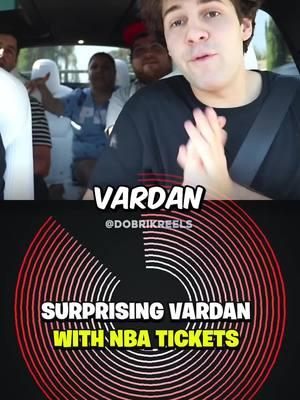 Surprising Vardan with NBA tickets! #daviddobrik #vardanantonyan 