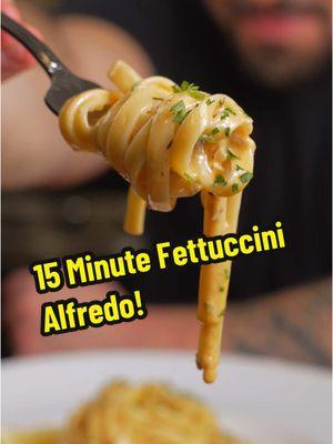 15 Minute Cajun Fettuccini Alfredo! #fettuccinealfredo #15minuterecipes #cajunpasta 