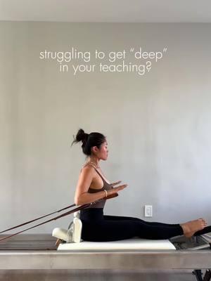 Are you a Pilates teacher trying to get deeper with your cues and how you teach? Here are a few ideas to start adding in, if you aren’t already! I’d love to hear other teacher’s ideas as well - leave them in the comments!!  1. Teach the why and how - instead of just setting them up and leading them through choreography and repetitions, explain why they’re doing the exercise, and give them tangible steps of how to improve. Make sure your cues aren’t just describing where their body is going in space but also what the sensation is internally! Be as specific as possible.  2. Make it personal - make your cues as personal and specific to the client as possible. Tie it back to the how and why, and remember to always say their name! Use hands on cues and verbal cues simultaneously to give the best experience.  3. Teach the connections - help clients understand the history and deeper connections of the system in class. They always appreciate a little history, and it helps provide context for what they are doing, even if it is a simple mat class.  4. Ask them what they’re feeling - at the end of the day, it’s their workout! Ask them what they’re feeling and pivot if needed!  #pilates #classicalpilates #pilatesinstructor #pilatesteacher #pilatesreformer #pilateslover #pilatesbody #pilatesworkout 