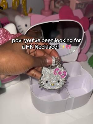 Hello Kitty Bling Necklace 🎀✨❄️ LINK IN BIO #charmbracelets #prettygirlbangles #hellokittyjewelry #hellokitty #hellokittyfinds 