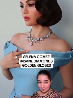 #SelenaGomez in 18 CARATS of #TiffanyAndCo Diamonds 💎🩵 #GoldenGlobes @Tiffany&Co. @Selena Gomez 