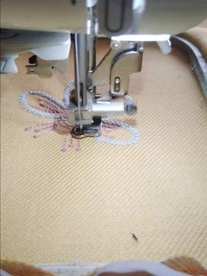 preparing a embroidery flower for a outside pocket of a tote bag #machineembroiderydesign #embroiderymachine #embroiderymachinebusiness #sewing #embroidery #totebag #totebags #fypシ゚viral #fypシ 