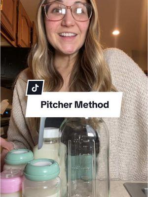 I always combine all of the milk that I pump throughout the day into a pitcher at the end of the day or the next morning 🍼 #pitchermethod #pumping #pumpingmom #pumpingjourney #exclusivelypumping #oversupplier #oversupply #breastfeedingworkingmom #breastfeedingjourney #motherhood 