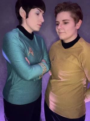 Setting workplace boundaries 🖖🏼:@Callicake #startrek #captainkirk #spock #cosplay #spirk 