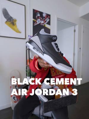 Bae came through with a grail 💥 These definitely will probably be the only sneaker I wear for 2 weeks in my Top 5 collection 🐐 @Jordan  #blackcement3s #jordan3blackcement #airjordans #jordan3 #jdsports #kicks 