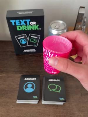 Text or Drink?!? #drinkinggamesss #shotsss #partygames #textordrink #fyp 