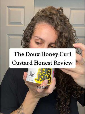 Honest review of @The Doux Hair Care Bee Girl Honey Curling Custard 🐝 🍯 if it’s really hard for you to get a cast PLS try I was so impressed #honestreview #thedoux #curlgel #hairgel #beegirl #productreview #curlyhair #fyp 