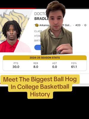 Doctor Bradley for SWAC Player of the year? #arkansaspinebluff #arkansaspinebluffgoldenlions #arkansas #hbcu #hbcubasketball #hbcuhoops #doctorbradley #nmsu #nmsubasketball #newmexicostate #swac #swacbasketball 