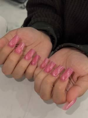 sweet pink cat-eye 💖💖#miaminails #pembrokepinesnails #trendynails #classicnails #springnails #nailspiration #ValentinesDay #cateyenails #valentinesnails 