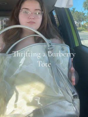 i knew i felt some energy from the purses😭 #burberry #trifting #haul 