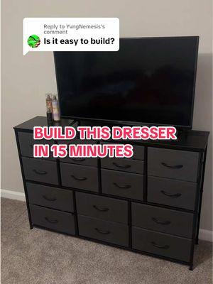 Replying to @YvngNemesis how to build the viral 16 drawer dresser? it’s EASY! #affordablefurniture #dresser #viraldresser #tiktokshopfinds #furniture #fabricdresser #organizewithme 