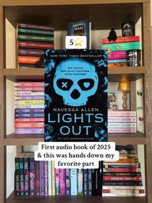 Seriously loved the humor in this book, would read again 😍 #lightsout #navessaallen #BookTok #reader #audiobook #audible #reading #darkromance #books #book 