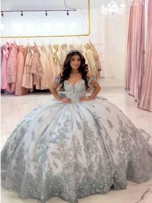 when you WOW them before they even see the front of the dress.✨😮✨#princesabyarianavara Style PR30172 in slate at @Adore Me Couture✨🩶✨#princesa #arianavara #arianavaradress #quincedress #quincedresses #quinceañeradress #grayquincedress #uniquequincedress #glowinthedarkdress #quincedressshopping #quince #quinceañera #xvaños #xvdress #misquince #vestidosde15 #quinceañeracheck 