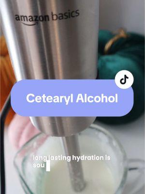 Have you ever wondered what makes your lotions rich and creamy? The answer is cetearyl alcohol- and no it isn’t the drying kind of alcohol. This natural ingredient helps create that velvety texture you love while keeping your skin moisturized.  If you’re curious about how to use it in your DIY products, I’ve got you covered! My latest YouTube video dives deep into cetearyl alcohol.  Watch 🎥 now & start creating!  #naturalskincare #naturalskincareproducts #diyskincare #diylotion #cetearylalcohol #skincaretips #lotions 