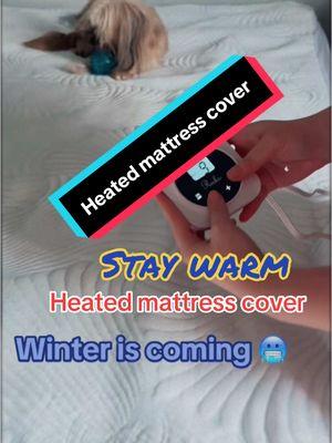 Don’t be cold this winter ❄️ #mattresscover #heated #heatedmattresspad #staywarm #warmer #keepwarmthiswinter #keepwarm #ttshop #ads #ttshopdeals #dealsforyoudays 