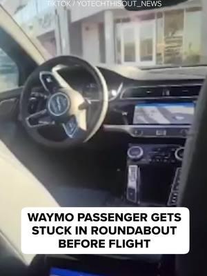 A man's ride to the airport in Phoenix took an unexpected turn after his Waymo got stuck going in circles. #waymo #selfdrivingcar #abc7news #fyp #foryoupage 