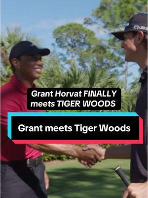 Grants DREAMS are coming true! #granthorvat #tigerwoods #granthorvatgolf #golftiktok #golf 