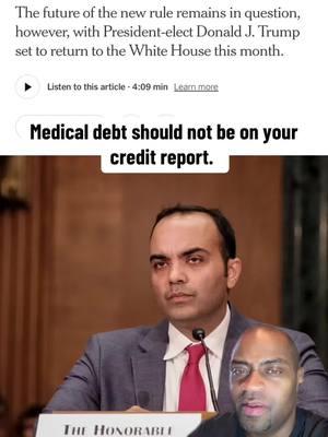 The Biden Administration pass law banning medical debt from appearing on your credit report. #reallife #reallifenews #joebiden #medical #debt #cfpb 