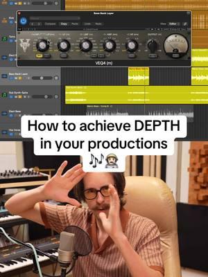 How to achieve depth in your music productions and mixes.  Try it out. #mixingandmastering #mixingmusic #musicproduction 