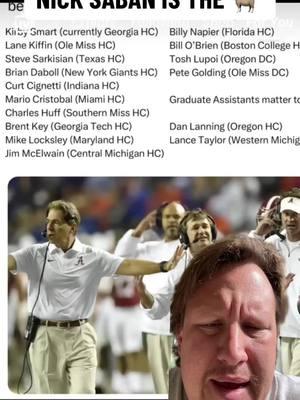 #greenscreenvideo Nick Saban is the Greatest Coach of all time! 😳🏈 #CollegeFootball #cfb25 #collegefootballfans #nicksaban #nicksabanretires #alabamafootball #fypシ゚viral 