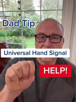 Hey Kids 👋🏻👋🏻 I didn’t know this, and in case you didn’t know either, this is the universal hand signal for needing help. The way you can remember it is It’s like someone being trapped. It was originally established in 2020 for victims of domestic abuse, but it can obviously be used for other situations. Now if you see this, you know what it means. Also, if someone needs help and isn’t able to use words, it would be helpful for them to know this. Please share this to get the word out. Be safe and God bless you! 🙏🏻 #dadhowdoi #dad #wisdom #help #helpful #dadsoftiktok #dadhacks #besafe #safety #Love #compassion #beaware 