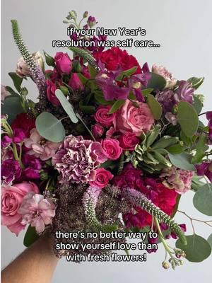 We're all about self care in 2025, and there's no better way to show yourself love than by treating yourself to the bouquet you deserve! How are you starting off your new year? #newyear #resolutions #flowertok #urbanstems #SelfCare #selflove